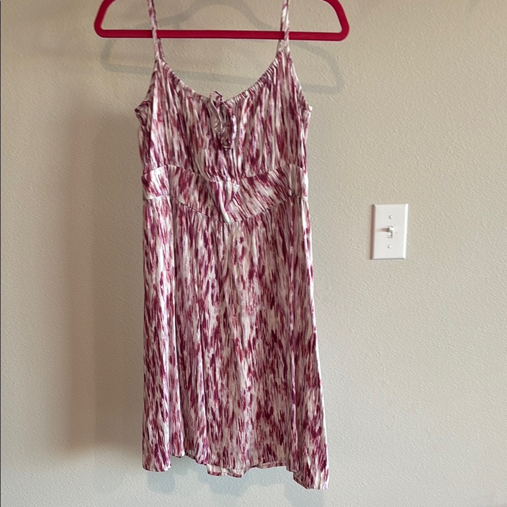 Banana Republic Pink and White Mini Dress
